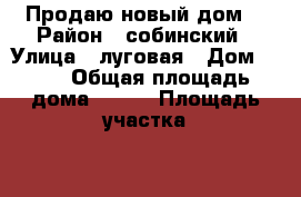 Продаю новый дом  › Район ­ собинский › Улица ­ луговая › Дом ­ 24 › Общая площадь дома ­ 113 › Площадь участка ­ 25 › Цена ­ 1 200 000 - Владимирская обл., Собинский р-н, Кишлеево с. Недвижимость » Дома, коттеджи, дачи продажа   